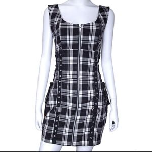 Hell Bunny Adele Plaid Dress